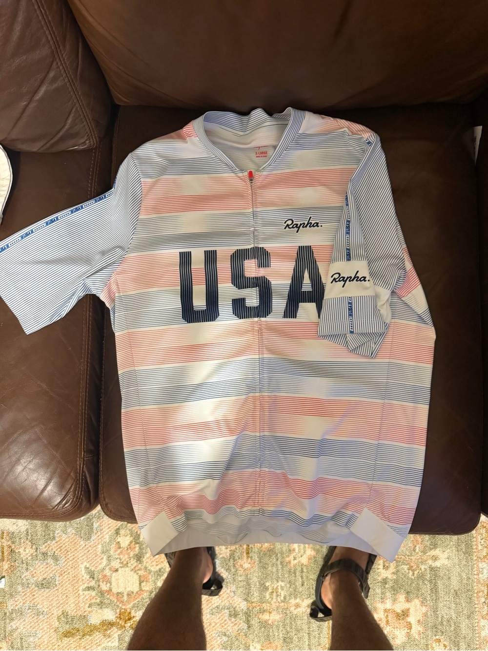 Rapha USA Men’s Pro Team Rouleur Jersey XL Team USA Cycling Special Edition in